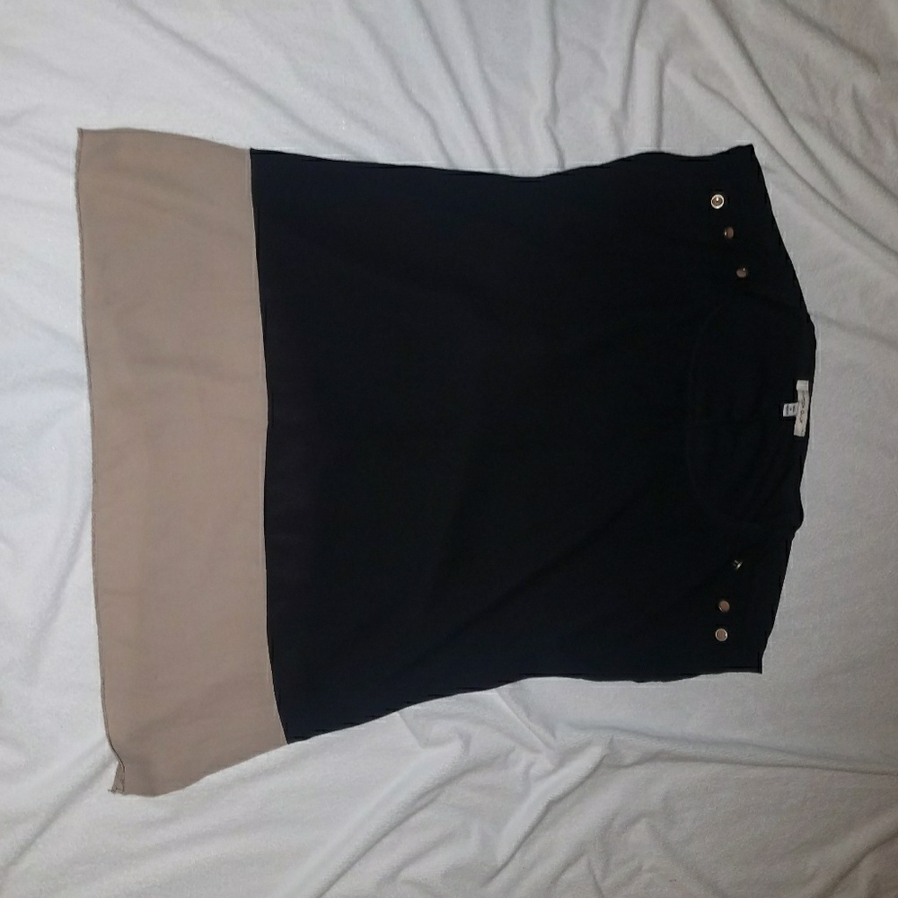 Black and Tan Blouse